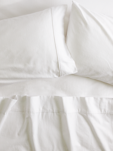 White-Detailed-Egyptian-Cotton-Flannelette-Sheet-Set